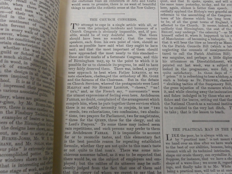 1893 SATURDAY REVIEW 2 BOUND VOLUMES - COMPLETE YR- PUBLISHED IN LONDON - R 1114
