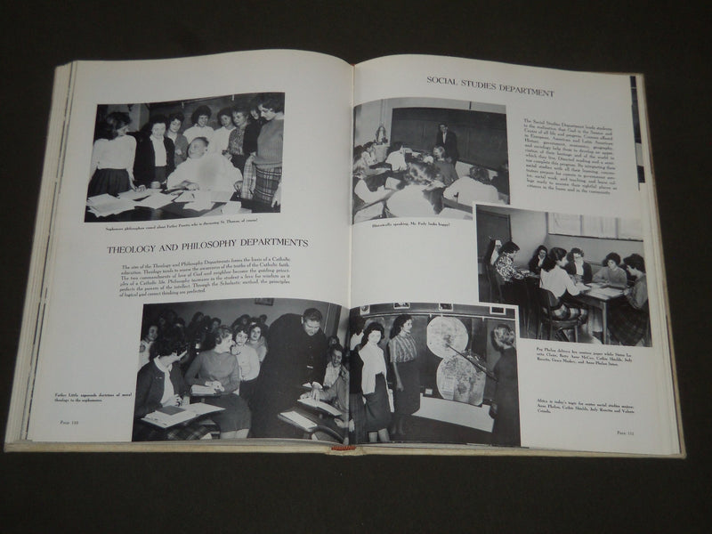 1961 CARILLON CALDWELL COLLEGE FOR WOMEN YEARBOOK - NEW JERSEY - PHOTOS- YB 1014