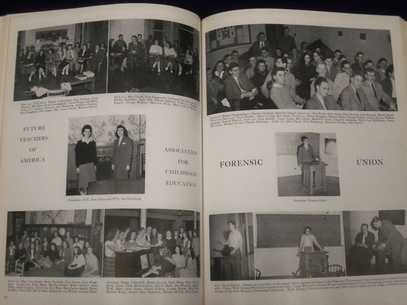 1948 HI O HI OBERLIN COLLEGE OHIO YEARBOOK - GREAT PHOTOS - YB 4
