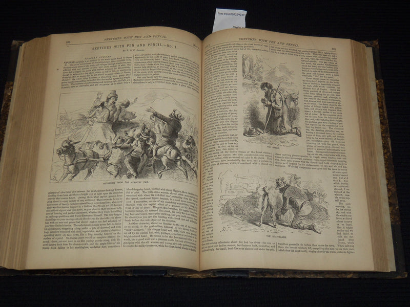 1871 JAN-JUNE APPLETON'S JOURNAL BOUND VOLUME NO. 5 - ILLUSTRATIONS - KD 7462E