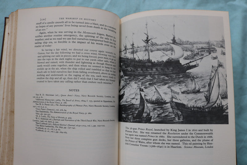 1965 THE WARSHIP IN HISTORY HARDCOVER BOOK BY PHILIP COWBURN - KD 9663