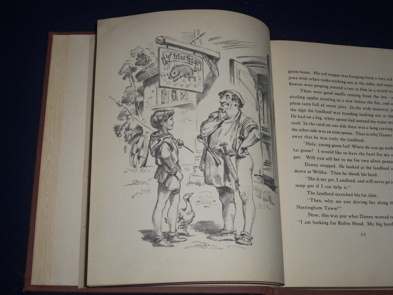1948 ROBIN HOOD'S ARROW BOOK BY EUGENIA STONE - ILLUSTRATIONS BY BUSONI- KD 2260