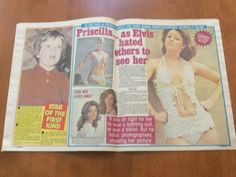 1978 JAN 31 NATIONAL EXAMINER NEWSPAPER - PRISCILLA PRESLEY PHOTOS - NP 4722