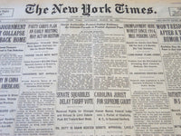 1930 MARCH 22 NEW YORK TIMES - HOOVER NOMINATES JOHN PARKER FOR COURT - NT 5671