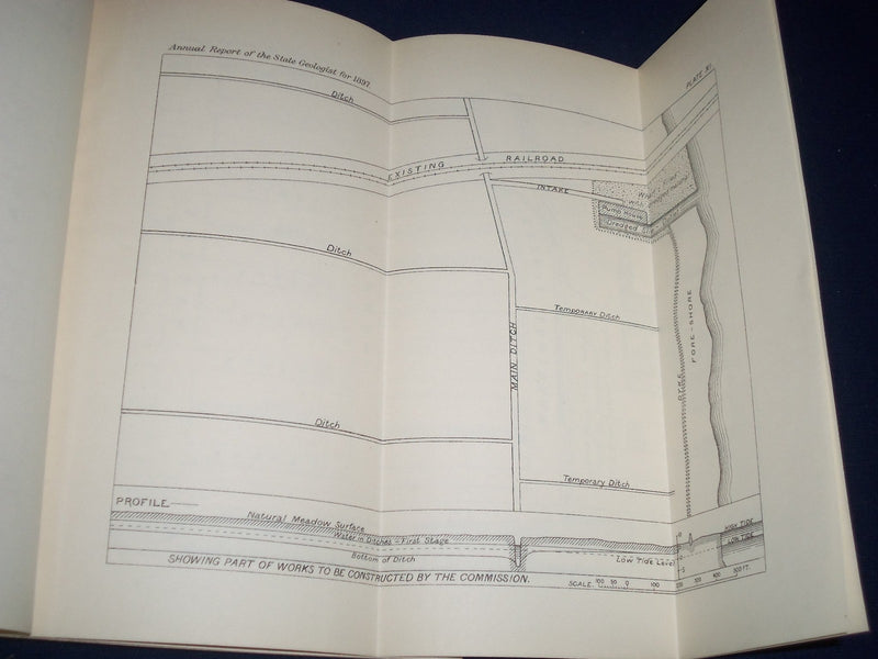 1897 GEOLOGICAL SURVEY OF NEW JERSEY ANNUAL REPORT - NICE FOLD OUTS - J 225
