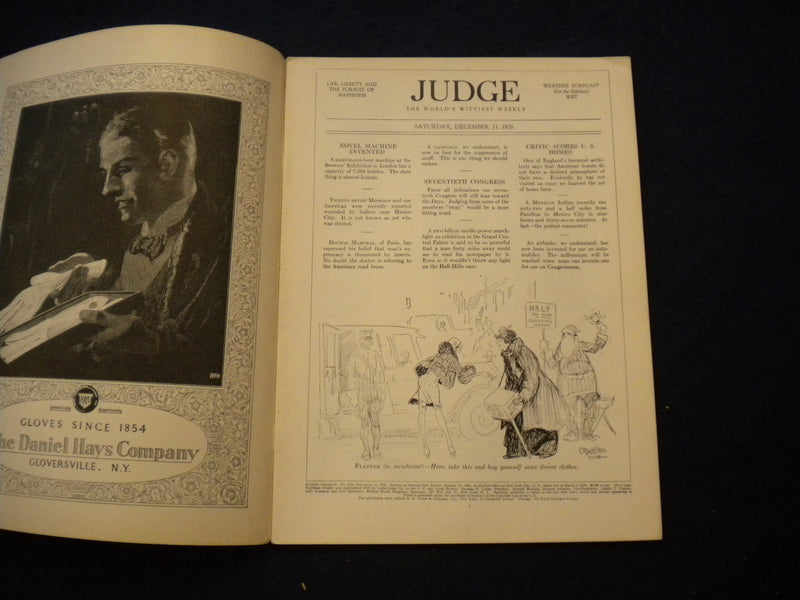 1926 DECEMBER 11 JUDGE MAGAZINE - AN EVENING WRAP! - B 435P