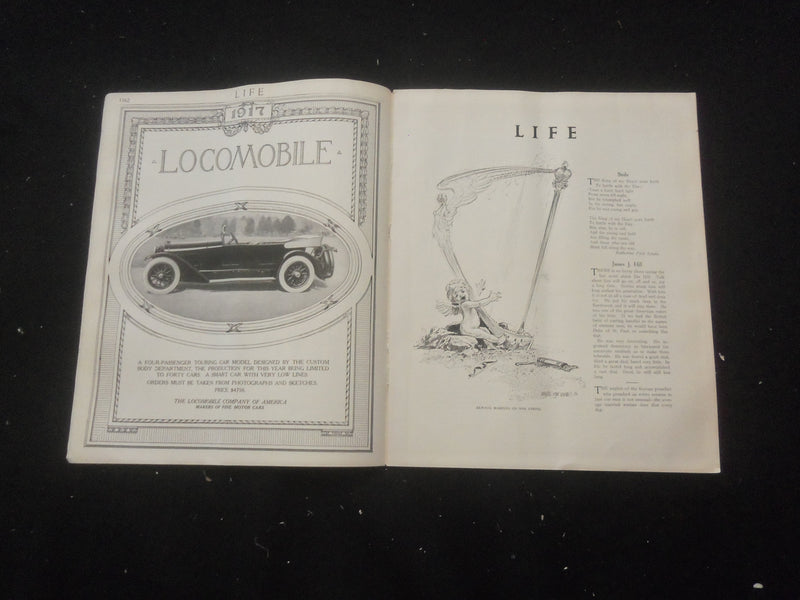 1916 JUNE 22 LIFE MAGAZINE- NEMESIS - REST IN PEACE, HERE LIES UNCLE SAM- L 763L