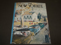 1957 OCTOBER 26 NEW YORKER MAGAZINE FRONT COVER ONLY - GREAT ART FOR FRAMING