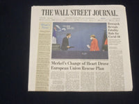 2020 JULY 22 WALL STREET JOURNAL - MERKEL DROVE EUROPEAN UNION RESCUE PLAN