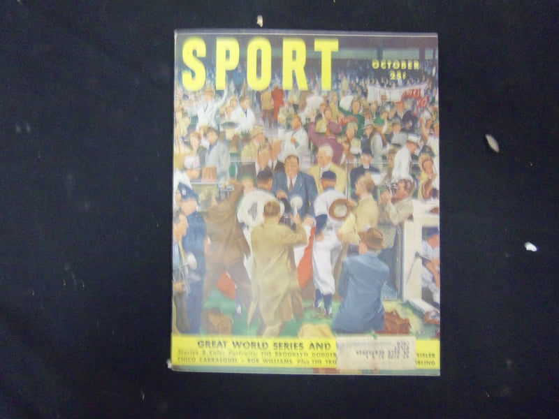 1950 OCTOBER SPORT MAGAZINE -WORLD SERIES ILLUSTRATED COVER-GREAT PHOTOS-ST 3532