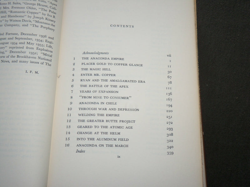 1957 ANACONDA HARDCOVER BOOK BY ISAAC F. MARCOSSON - KD 6207