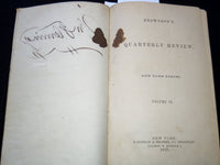 1857 BROWNSON'S QUARTERLY REVIEW MAGAZINE BOUND VOLUME NO. 2 - KD 7808