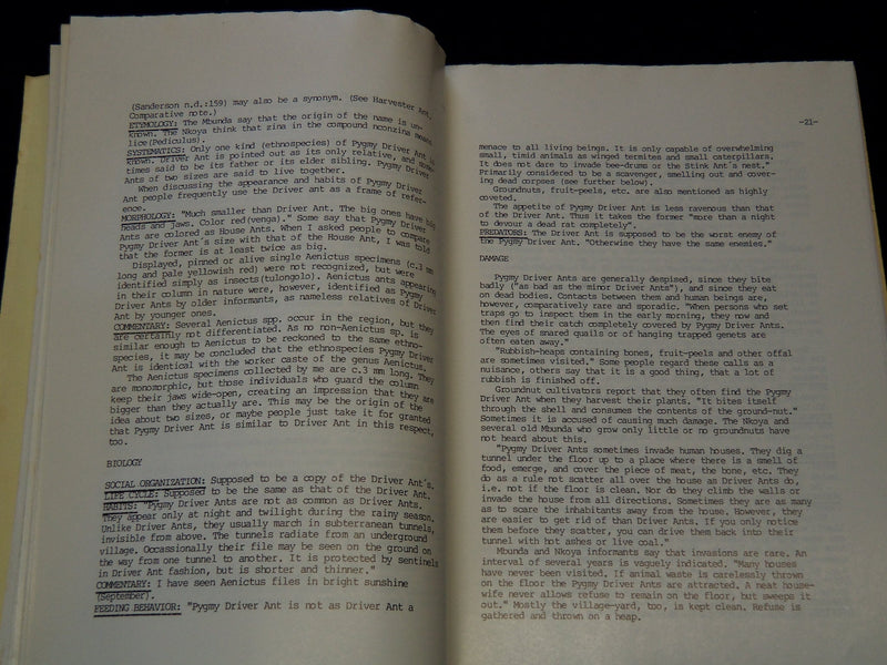 1983 ETNOLOGISKA STUDIER - NGANGELA AND NKOYA ENTNOZOOLOGY BY SILOW - J 7451