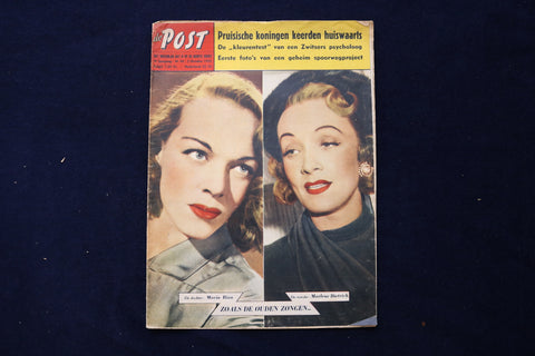 1952 OCTOBER 5 DE POST MAGAZINE - MARLENE DIETRICH - DUTCH COVER - E 23770
