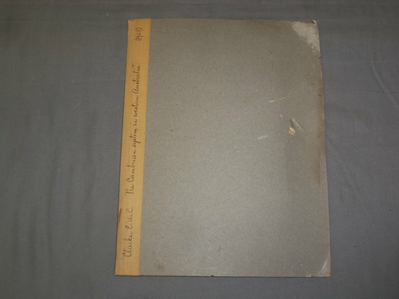 1923 THE PRE-CAMBRIAN SYSTEM IN WESTERN AUSTRALIA - J 4924
