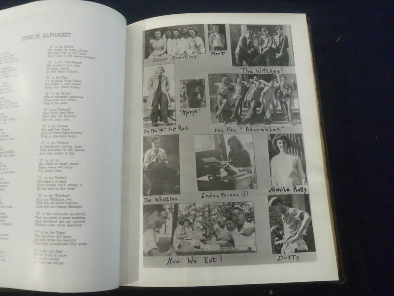 1945 AIM-IGH PECATONICA COMMUNITY HIGH SCHOOL YEARBOOK -PECATONICA, IL- YB 2683