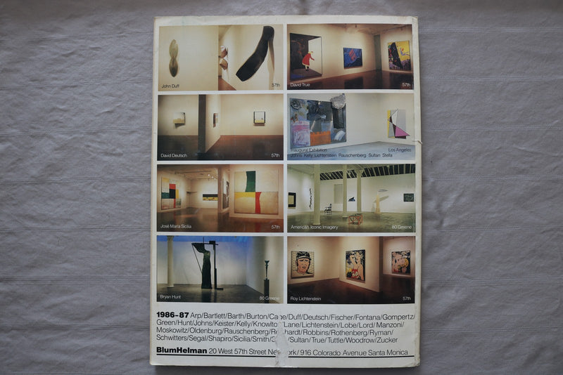 1987-88 ANNUAL ART IN AMERICA MAGAZINE - GUIDE TO GALLERIES COVER - E 26747