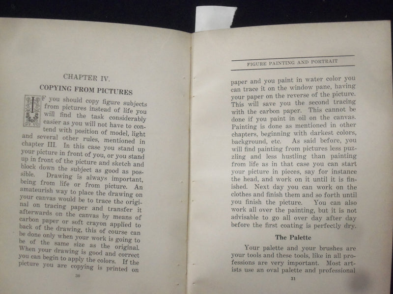 1900'S THE TEACHER OF FIGURE PAINTING BY D. M. CAMPANA - J 8456