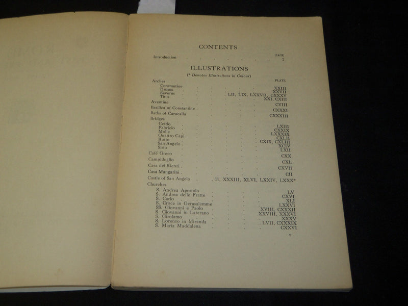 1926 ROME PAST & PRESENT THE STUDIO BOOK - SPRING NUMBER - J 5449