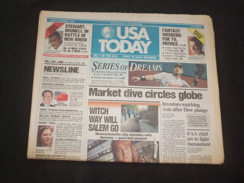 1997 OCTOBER 24-26 USA TODAY NEWSPAPER - MARKET DIVE CIRCLES GLOBE - NP 7880