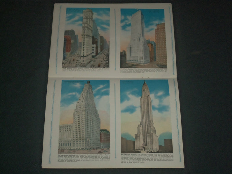 1940'S NEW YORK THE WONDER CITY VIEW BOOK - ILLUSTRATED IN COLORS - J 3950