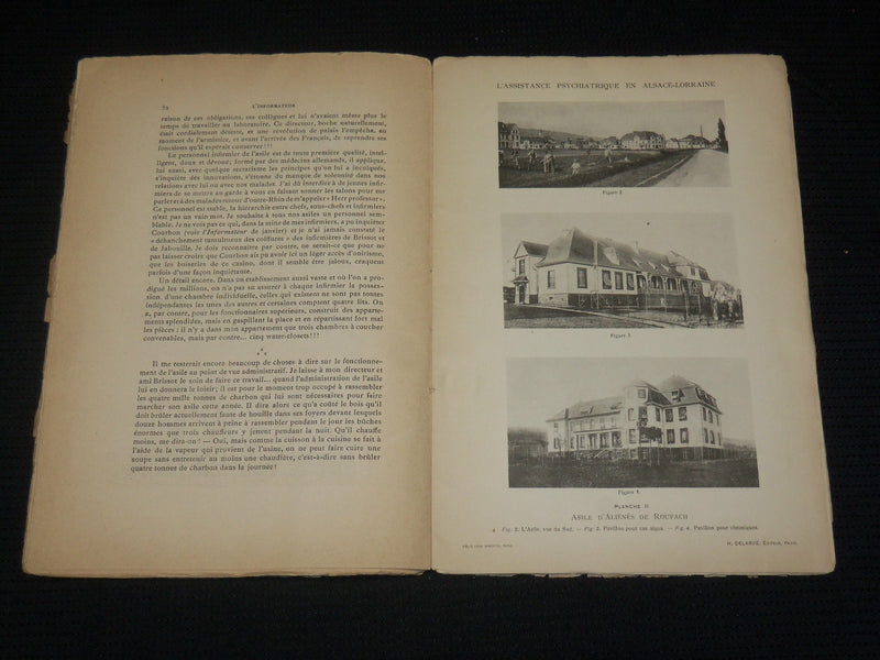 1920-1922 L'INFORMATEUR DES ALIENISTES ET DES NEUROLOGISTS LOT OF 12 - WR 505G