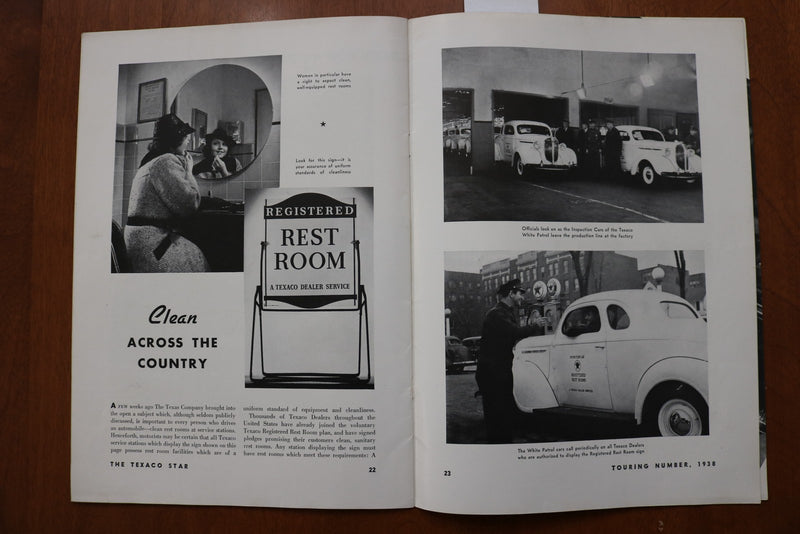 1938 THE TEXACO STAR TOURING NUMBER SOFTCOVER BOOK - K 3165
