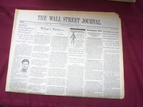 1999 FEB 19 THE WALL STREET JOURNAL - IDEA OF MEDICARE PAYING FOR DRUGS - WJ 246