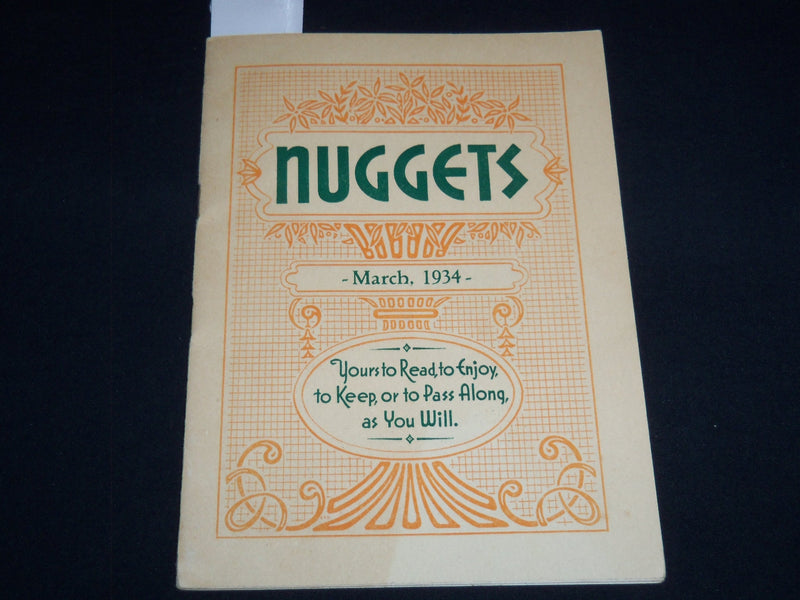 1934 MARCH NUGGETS MAGAZINE VOLUME 21 NO. 2 - J 8841