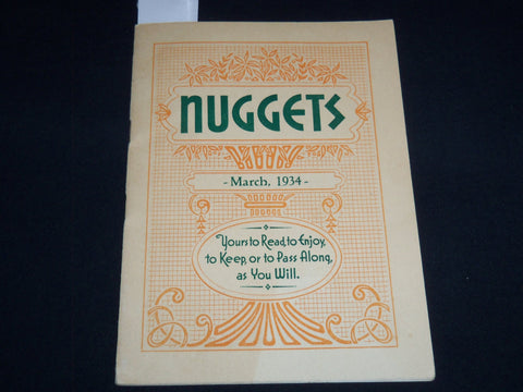 1934 MARCH NUGGETS MAGAZINE VOLUME 21 NO. 2 - J 8841