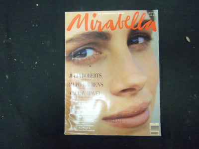 1990 JUNE MIRABELLA MAGAZINE - ISSUE #13 - 1ST ANNIV-JULIA ROBERTS COVER-ST 4255