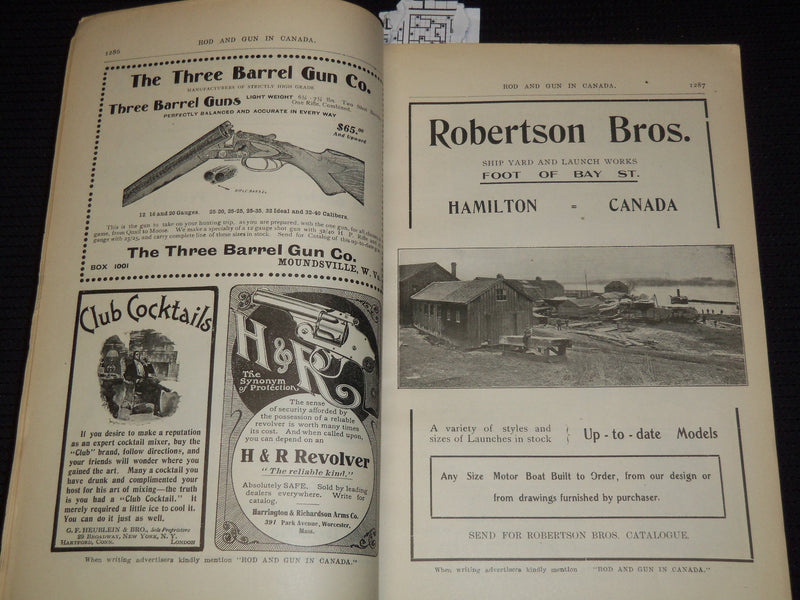 1906 MAY ROD AND GUN IN CANADA AND MOTOR MAGAZINE - YOUTHFUL ANGLERS - J 8092