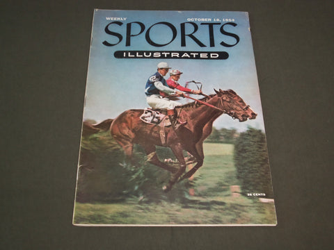 1954 OCTOBER 18 SPORTS ILLUSTRATED MAGAZINE - STEEPLECHASE RACING - SP 8707
