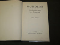 1954 MUSSOLINI INTIMATE LIFE OF A DEMAGOGUE BOOK BY PAOLO MONELLI - KD 5732