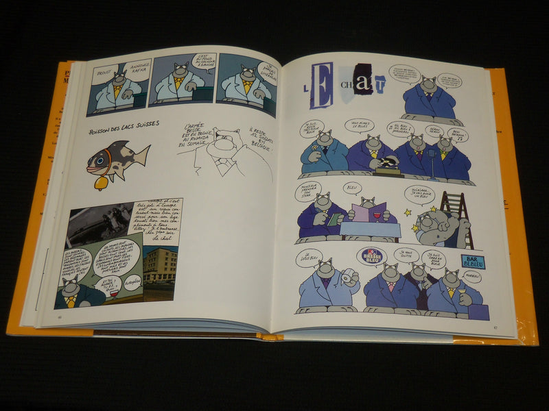 1995 MA LANGUE AU CHAT HARDCOVER BOOK BY PHILIPPE GELUCK - FRENCH - R 730I
