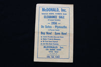 1956 TOTOWA DRIVE-IN MOVIE PROGRAM - MARILYN MONROE IN BUS STOP - K 1874