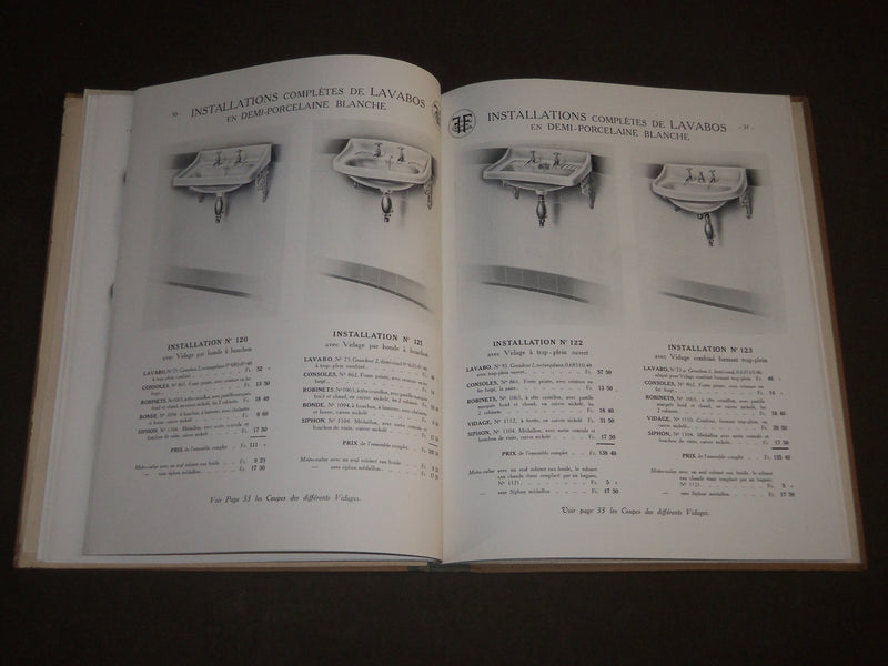 1913 JANUARY FAVRE FRERES LYON APPAREILS SANITAIRES FRENCH CATALOGUE - FR 357