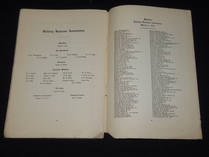 1911 MARCH 4 RAILWAY BUSINESS ASSOCIATION BULLETIN NO. 6 - K 41