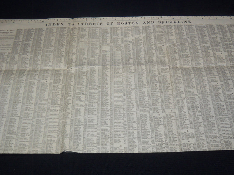 1926 LARGE MAP OF THE CITY OF BOSTON - APPROX. 32