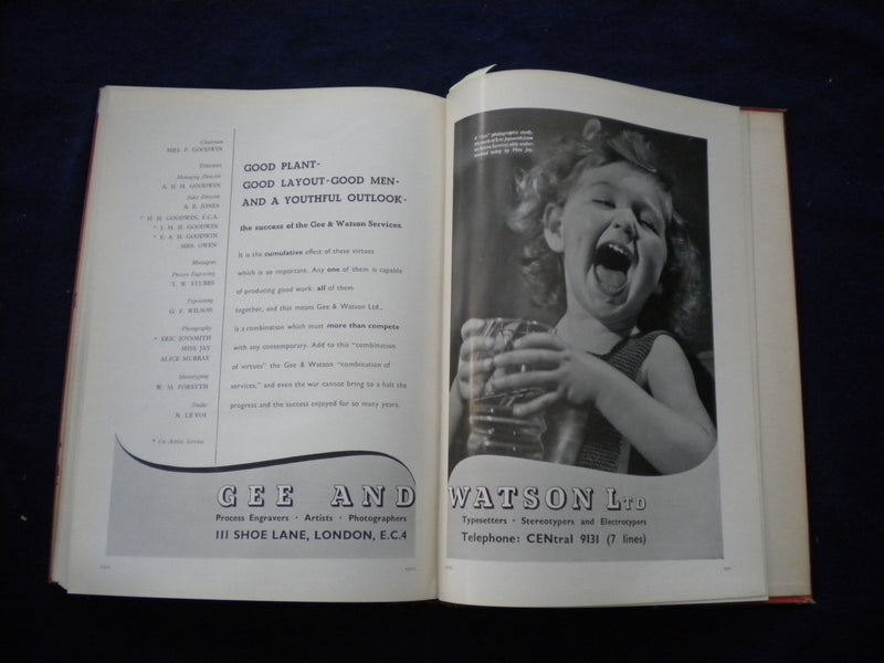 1941 MODERN PUBLICITY IN WAR HARDCOVER BOOK EDITED BY F. A. MERCER - KD 8000