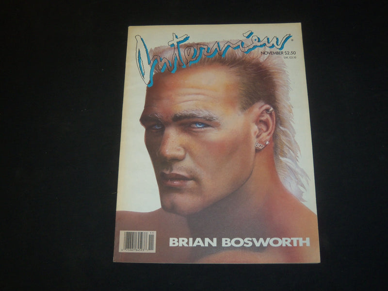 1987 NOVEMBER INTERVIEW MAGAZINE - BRIAN BOSWORTH COVER - SP 3232
