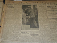 1910 JUNE 29 THE BOSTON HERALD - COLONEL ROOSEVELT HERE - TAFT ON WAY - BH 340