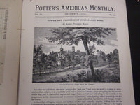 1877 POTTER'S AMERICAN MONTHLY ILLUSTRATED MAGAZINE LOT OF 11 ISSUES - WR 188