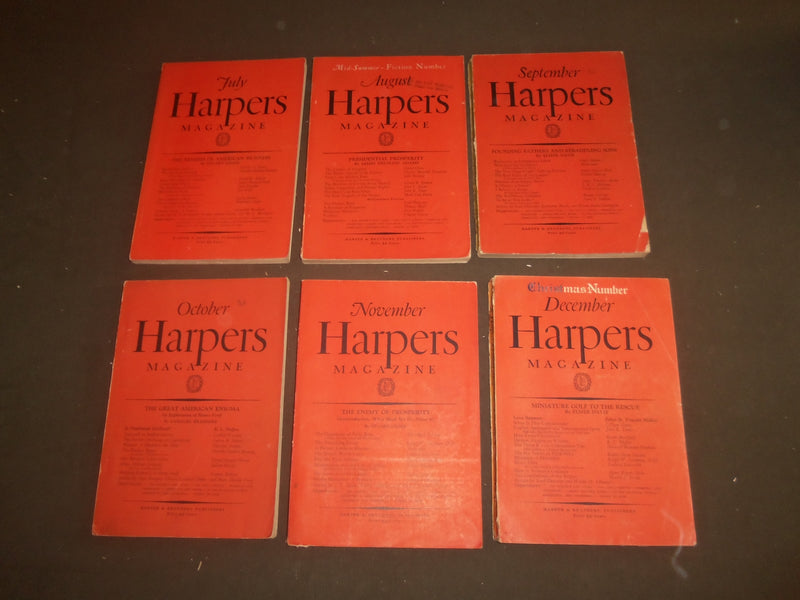 1930 HARPER'S MONTHLY MAGAZINE - LOT OF 11 - STORIES & ILLUSTRATIONS - WR 1000D