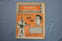 1977 NOVEMBER GOLDMINE MAGAZINE - JOEY DEE COVER - E 26454