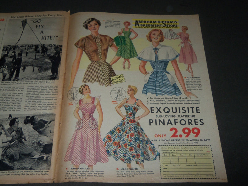 1950 JUNE 11 SUNDAY MIRROR MAGAZINE SECTION - ELEANOR PARKER COVER - J 2910