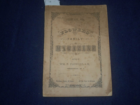 1880 FEBRUARY FLOWERS FAMILY MAGAZINE - WM. P. FLOWERS - TRENTON, NJ - J 6439