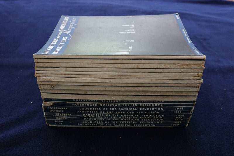 1936-1941 DAUGHTERS OF THE AMERICAN REVOLUTION MAGAZINE - LOT OF 21 - O 3372