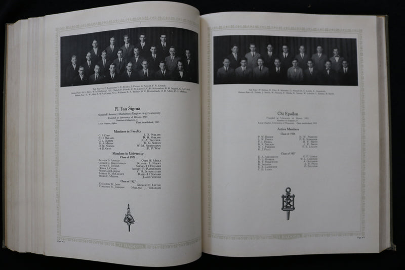 1927 THE BADGER UNIVERSITY OF WISCONSIN YEARBOOK - MADISON, WISCONSIN - YB 3506
