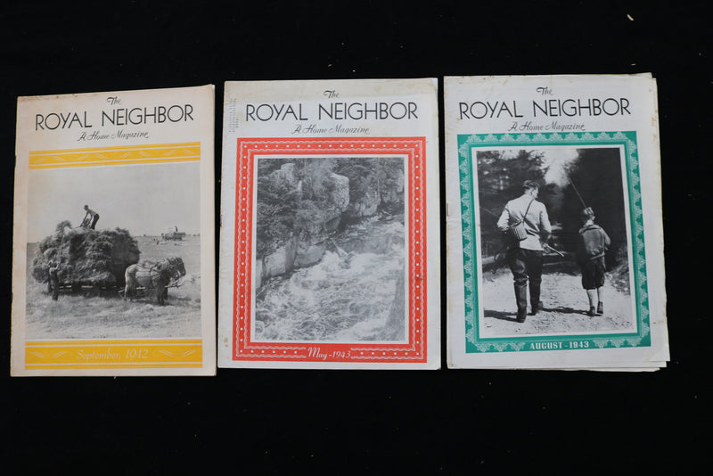 1932-1949 THE ROYAL NEIGHBOR - A HOME - MAGAZINE - LOT OF 37 - O 3709